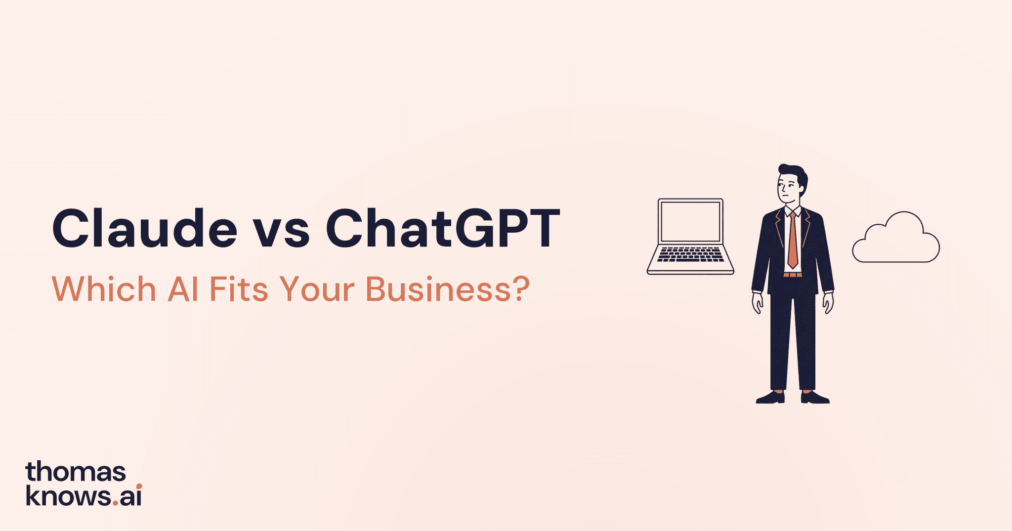 Claude vs ChatGPT comparison by Thomas Echezabal — workflow automation differences for small business owners